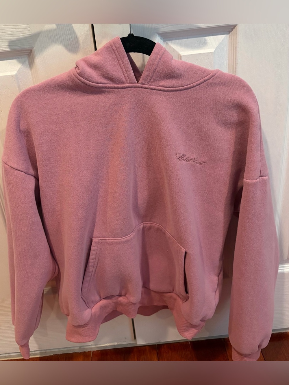 Edikted Hoodie - Dark Pink, Small